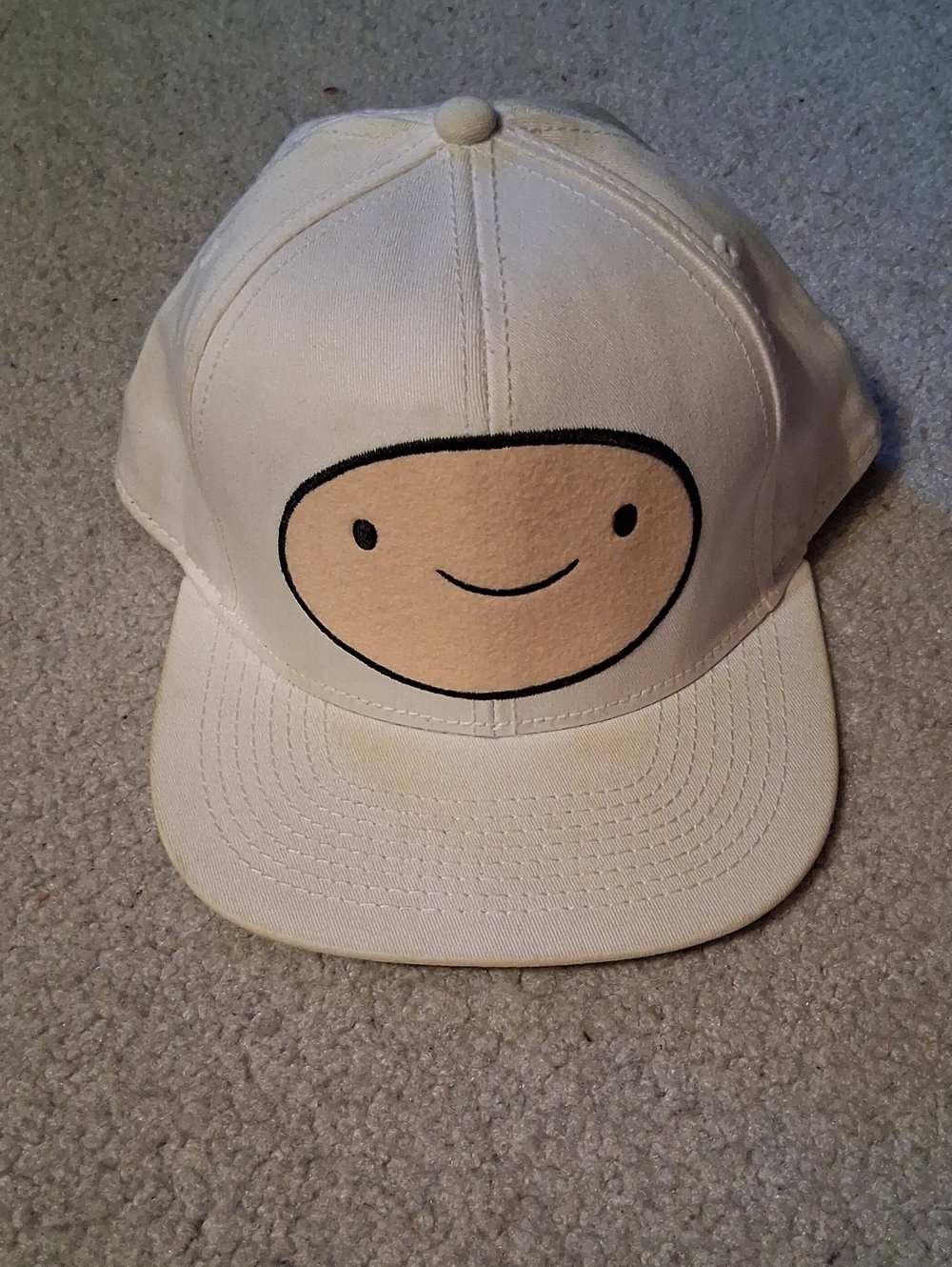 Adventure Time Cream Finn Character Baseball Cap